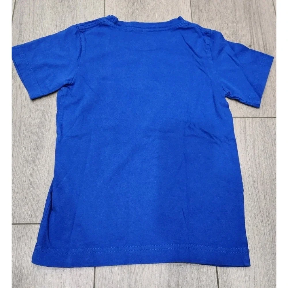 Converse Softstyle Graphic T-Shirt Kids Size 6 Medium Blue 100% Cotton‎